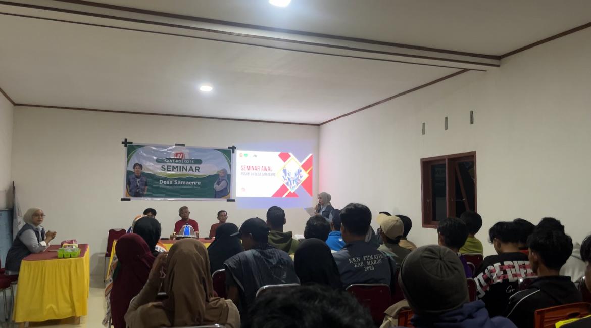 Gelar Seminar, Mahasiswa KKN Nobel Indonesia Posko Samaenre Fokus Kembangkan Pemasaran via Sosial Media