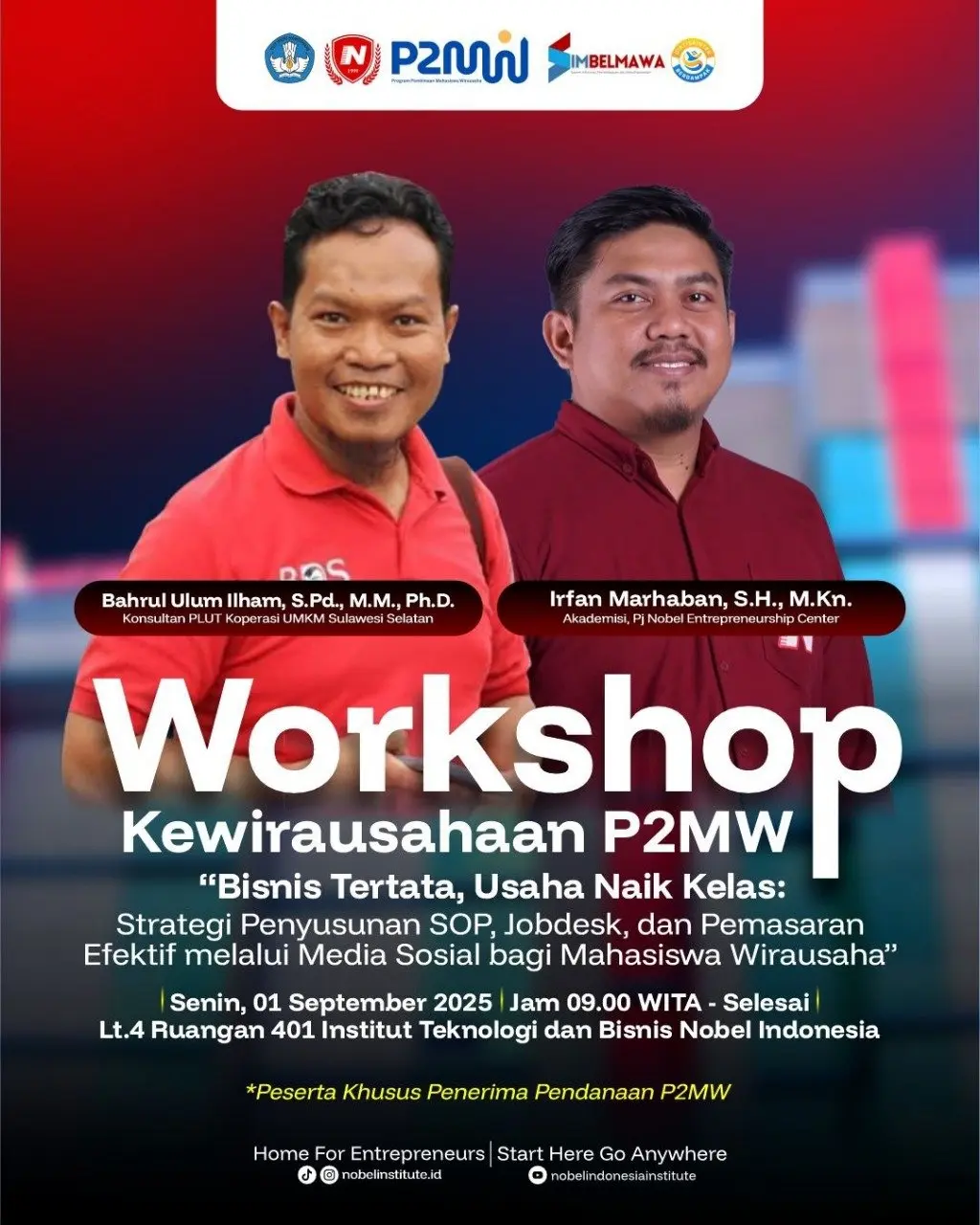 Workshop Kewirausahaan P2MW
