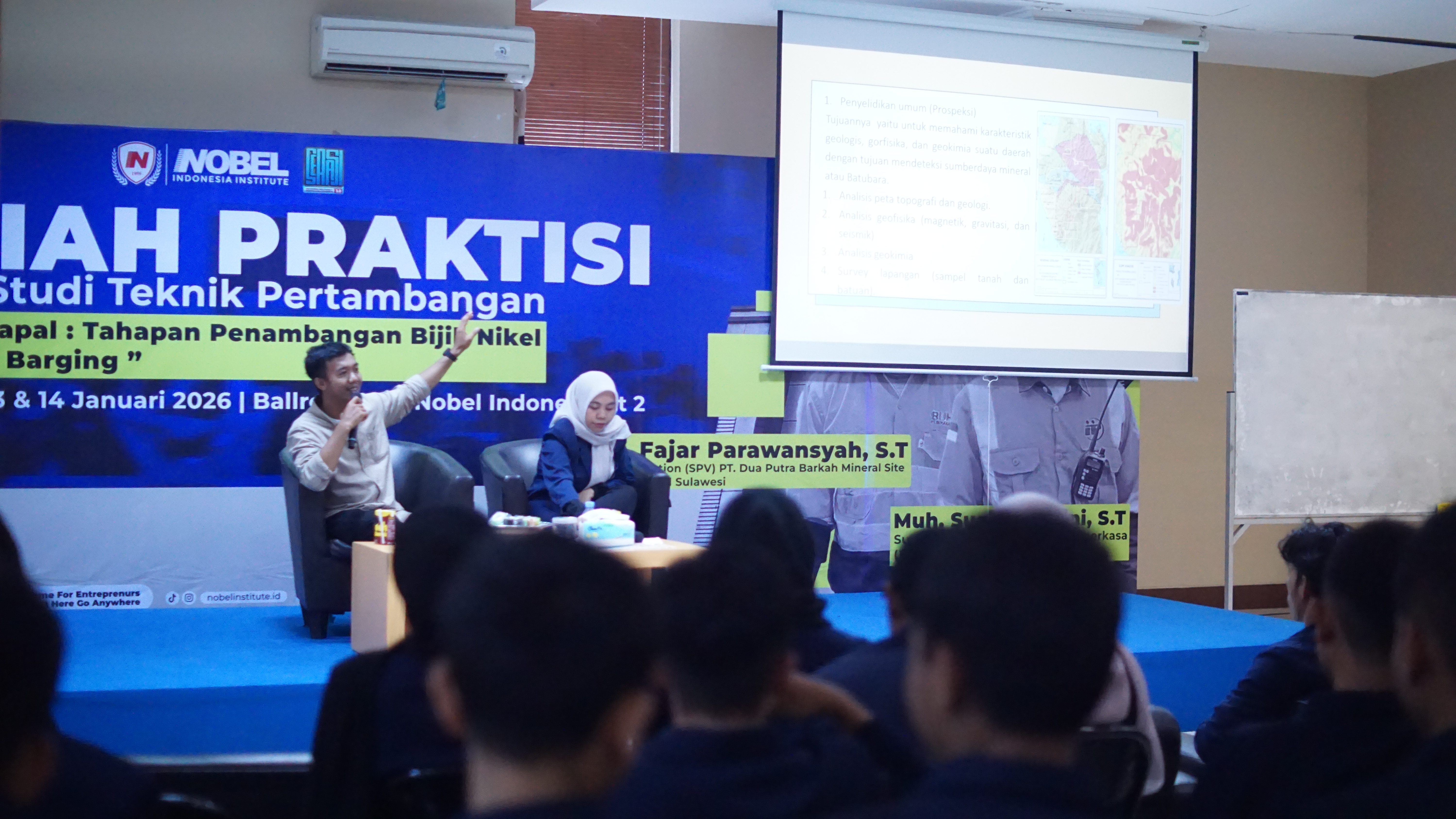 Dari Pit ke Barging: Kuliah Praktisi Teknik Pertambangan ITB Nobel Indonesia Hadirkan Praktisi Industri