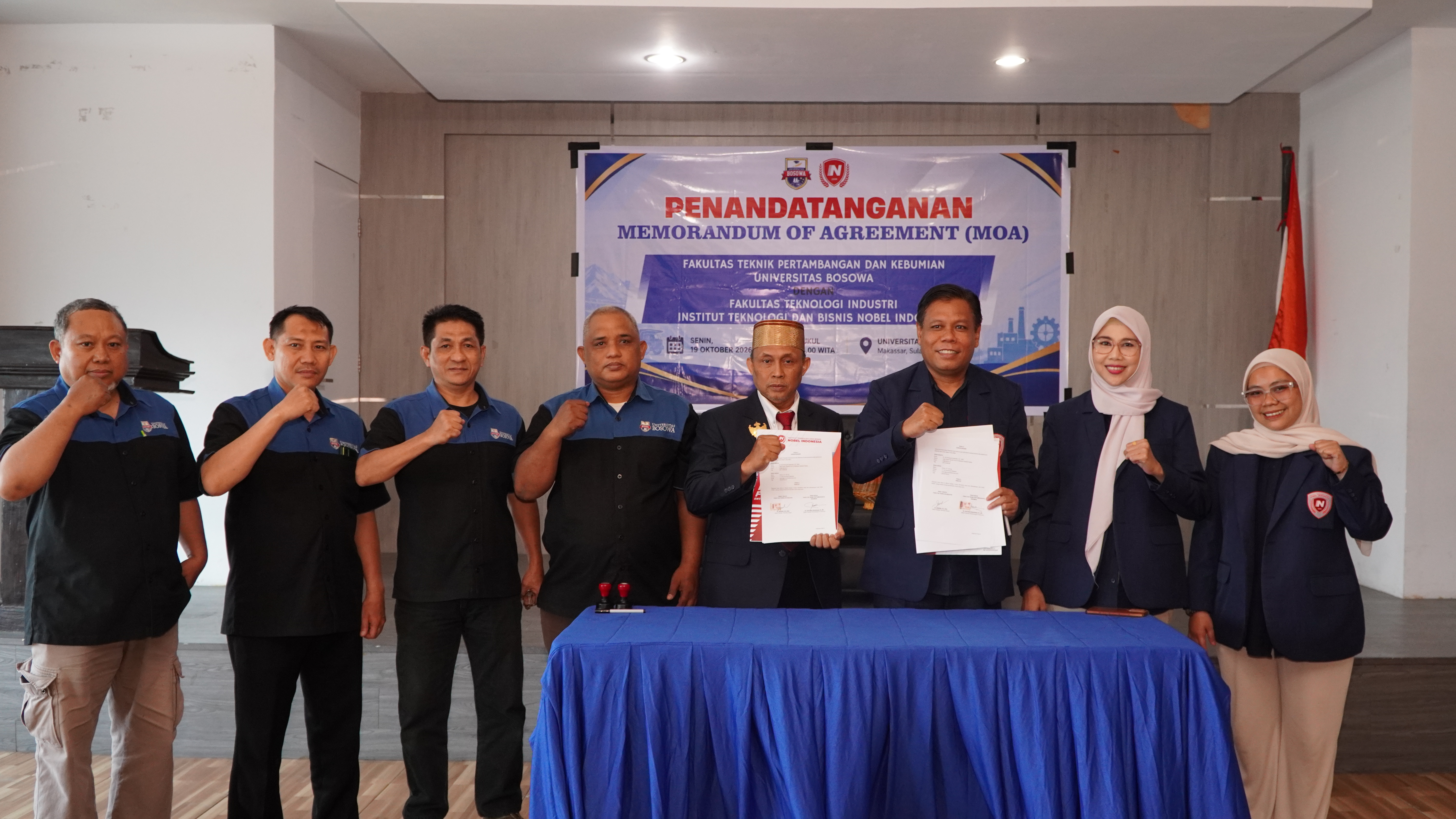 ITB Nobel Indonesia dan Unibos Resmi Teken MoA